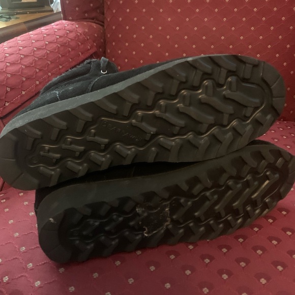 BearPaw Ariella Water Resistant Black Suede Boots Fur Lined Womens Size 11 - Picture 6 of 9